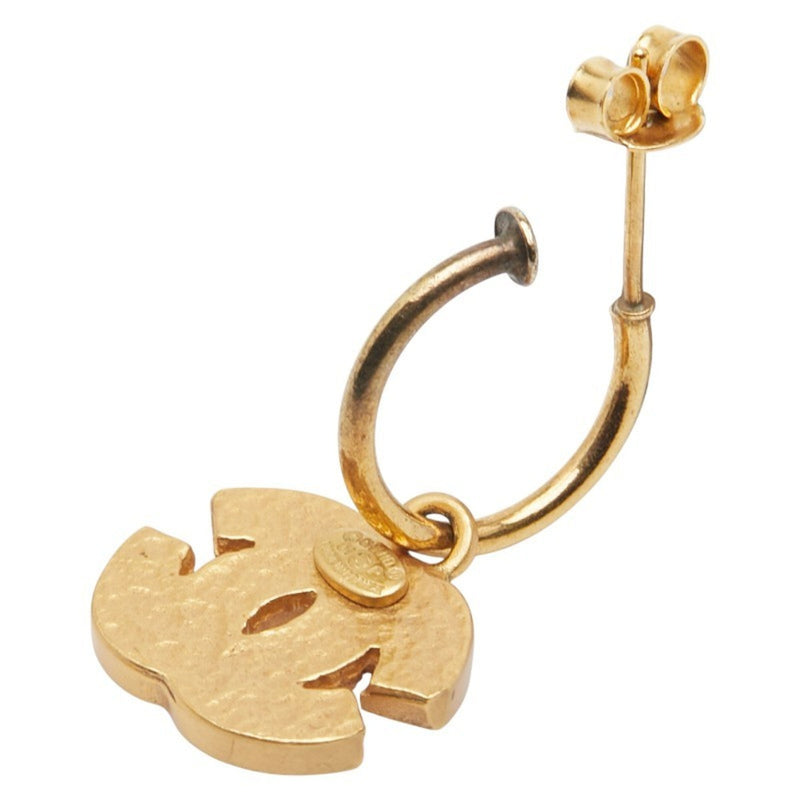 Cc Logo Single Earring Metal Gold-Tone