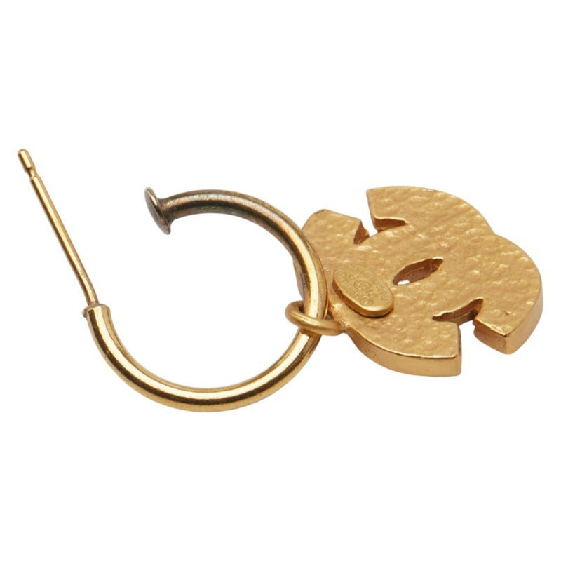 Cc Logo Single Earring Metal Gold-Tone