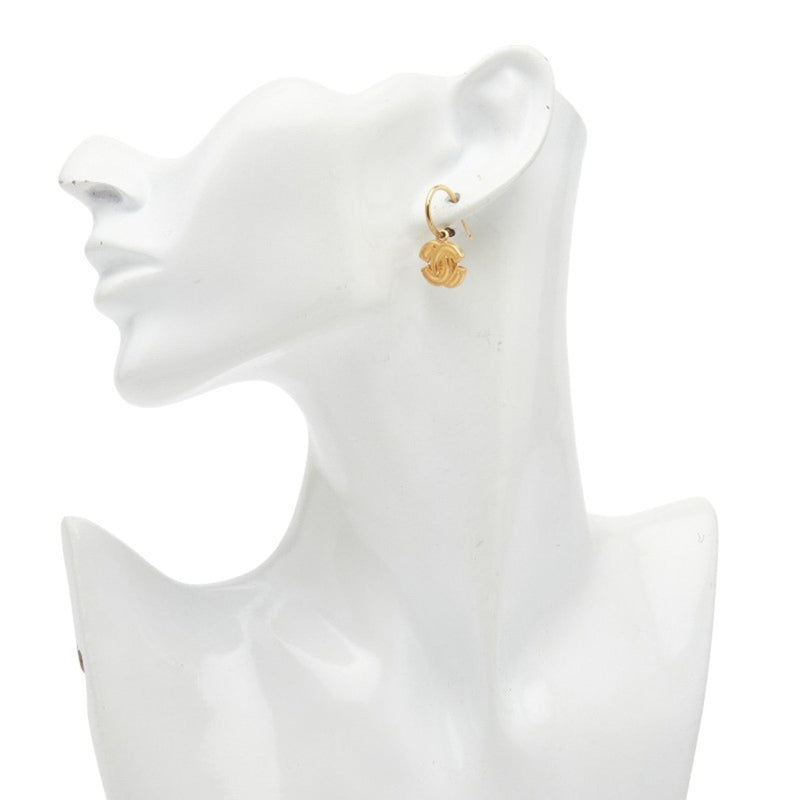 Cc Logo Single Earring Metal Gold-Tone
