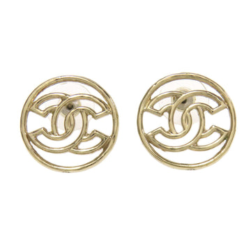 Cc Logo Earrings Metal Gold-Tone
