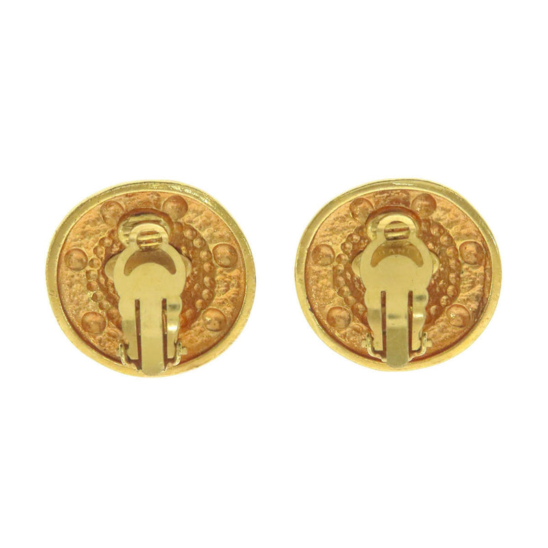 Cc Logo Clip-On Earrings Metal Gold-Tone