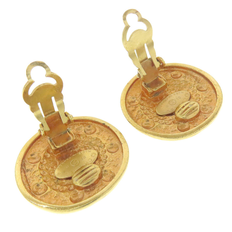 Cc Logo Clip-On Earrings Metal Gold-Tone