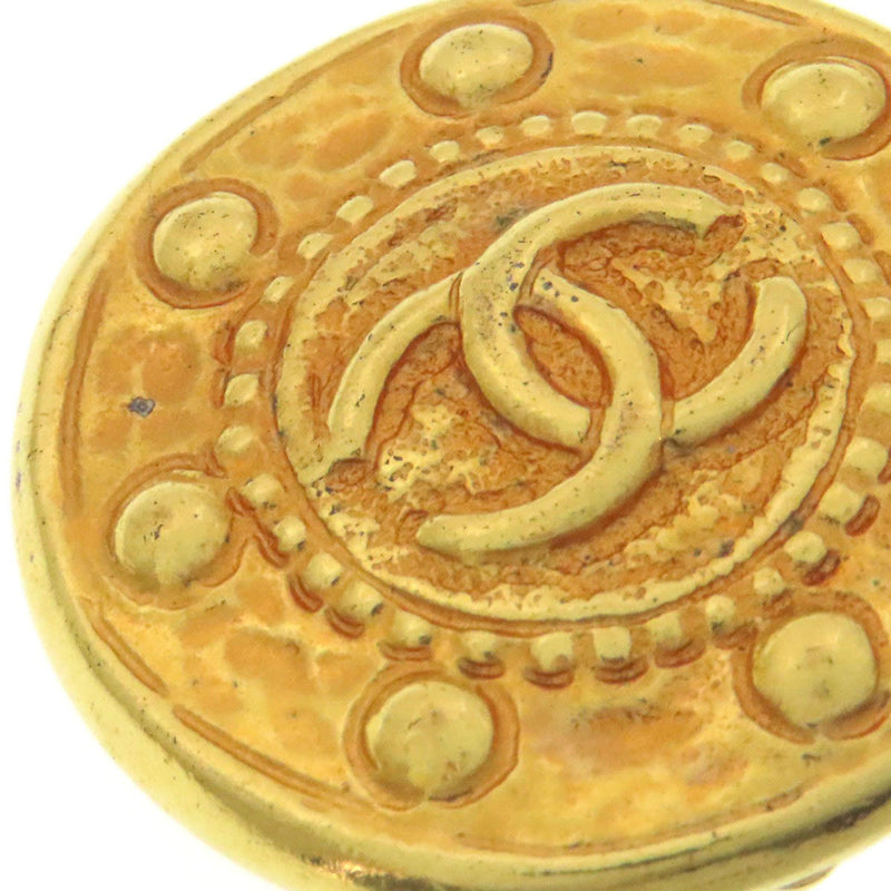 Cc Logo Clip-On Earrings Metal Gold-Tone