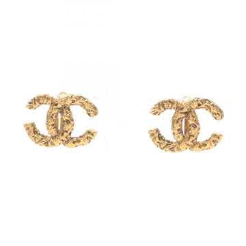 Cc Logo Clip-On Earrings Metal Gold-Tone