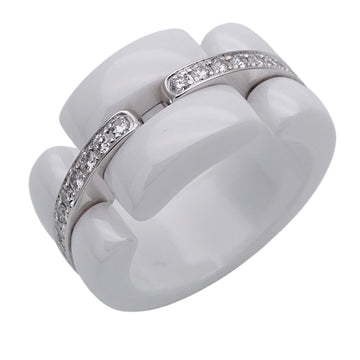 Band Ring White Ceramic And 18K