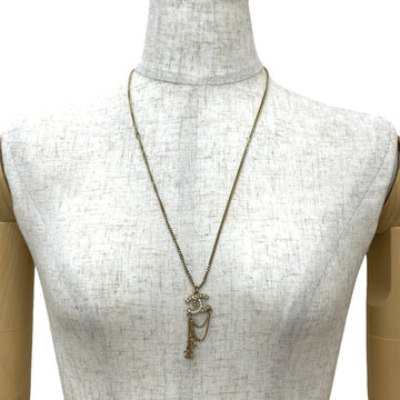 Chanel Cc Logo Pendant Necklace Metal