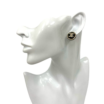 Cc Logo Earrings Metal Gold-Tone