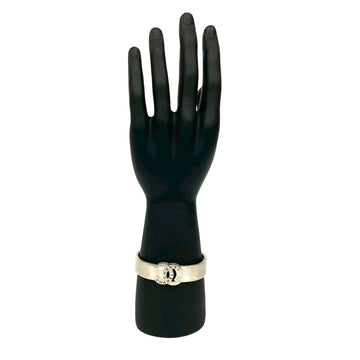 Chanel Cc Logo Bracelet Silver-Tone