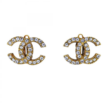 Cc Logo Clip-On Earrings Metal Gold-Tone