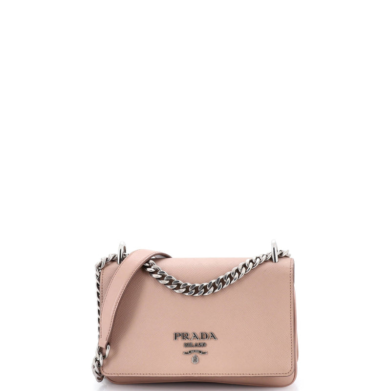 Chain Flap Crossbody Bag Saffiano And