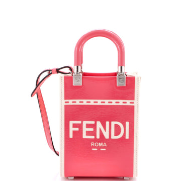 Fendi Sunshine Shopper Tote Patent And