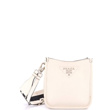 Logo Strap Crossbody Bag Vitello Daino