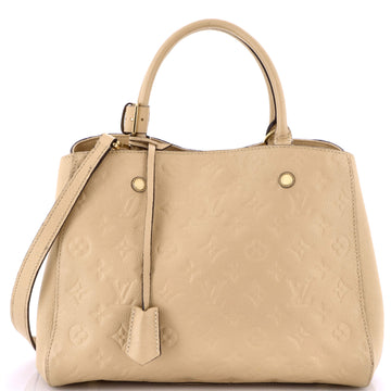 Montaigne Handbag Empreinte Leather Mm