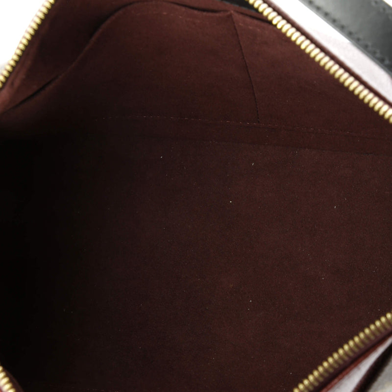 V Tote Canvas And Leather Mm