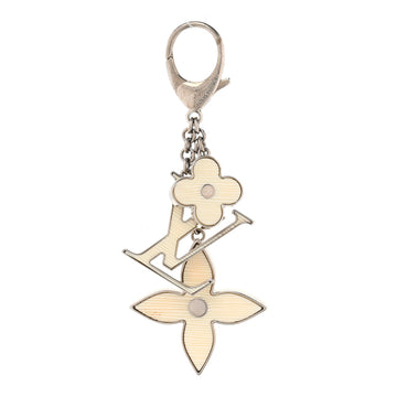 Fleur D Epi Bag Charm Key Holder Ivory