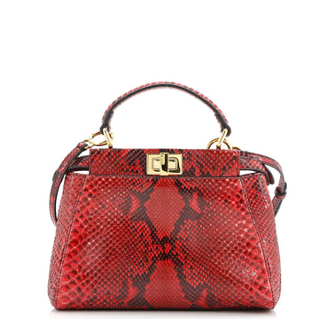 Peekaboo Bag Python Mini