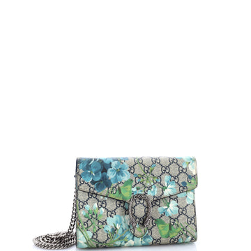 Dionysus Chain Wallet Blooms Print Gg