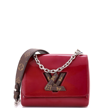 Twist Handbag Vernis With Canvas Pm