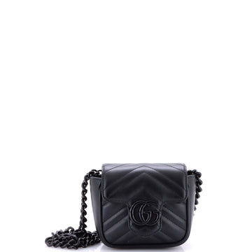 Gucci Gg Marmont Flap Belt Bag Matelasse