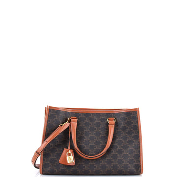 Horizontal Cabas Tote Triomphe Coated