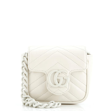Gg Marmont Flap Belt Bag Matelasse