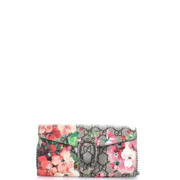 Dionysus Chain Wallet Blooms Print Gg