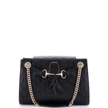 Emily Chain Flap Shoulder Bag Guccissima