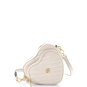 Interlocking G Heart Shoulder Bag
