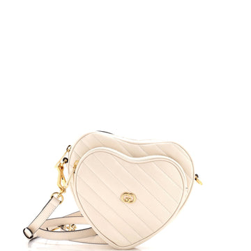 Interlocking G Heart Shoulder Bag