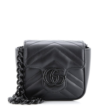 Gg Marmont Flap Belt Bag Matelasse