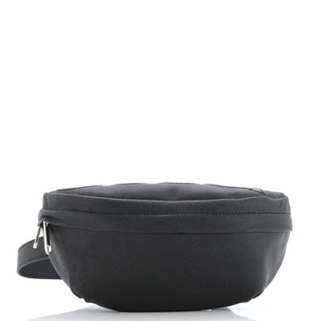 Belt Bag Leather With Gg Coated Canvas