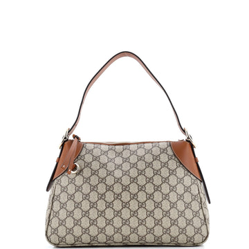 Emblem Shoulder Bag Gg Coated Canvas