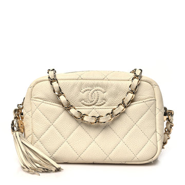 Caviar Quilted Mini Coco Tassel Camera