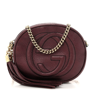 Metallic Pebbled Calfskin Mini Soho