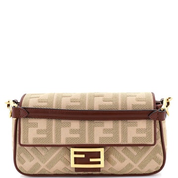 Baguette Nm Bag Zucca Embroidered Canvas