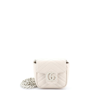 Gucci Gg Marmont Flap Belt Bag Matelasse