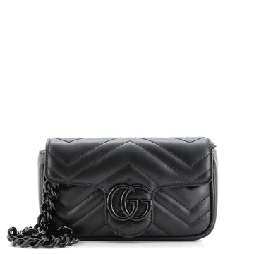 Gg Marmont Flap Belt Bag Matelasse