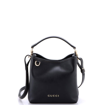 Emblem Bucket Bag Leather Small