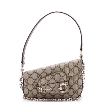 Horsebit Asymmetric Shoulder Bag Gg