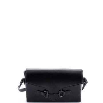 Horsebit Flap Crossbody Bag Leather Mini