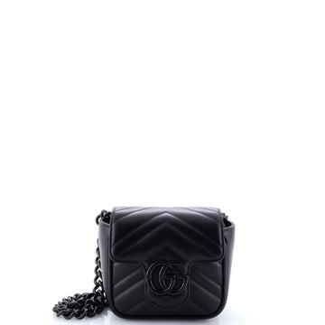 Gucci Gg Marmont Flap Belt Bag Matelasse