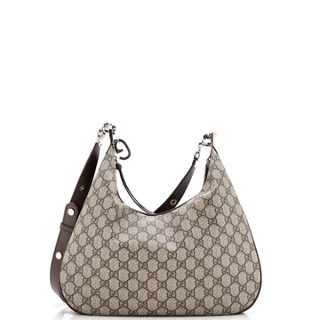 Attache Shoulder Bag Gg Coated Canvas