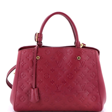 Montaigne Handbag Empreinte Leather Mm