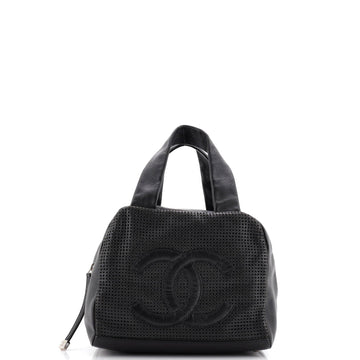 Cc Bowler Bag Perforated Leather Small