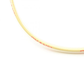 Pendant Necklace Cotton And Vinyl Clear