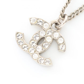 Cc Logo Pendant Necklace Sterling Silver