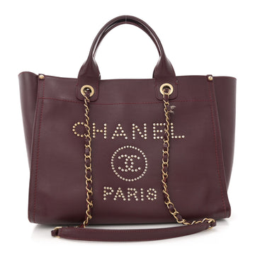 Caviar Small Studded Deauville Tote