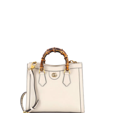 Diana Nm Bamboo Handle Tote Leather
