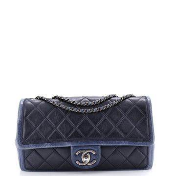Graphic Flap Bag Quilted Calfskin Medium