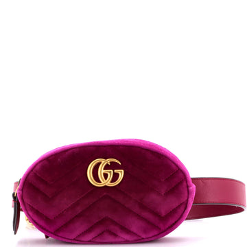 Gg Marmont Belt Bag Matelasse Velvet